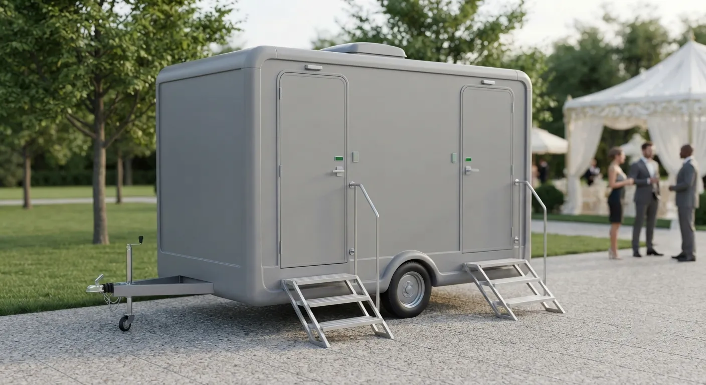 2 Stall Restroom Trailer in Boston, MA
