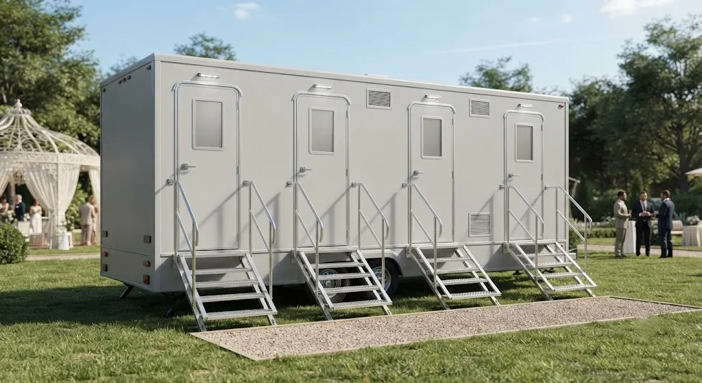 4 Stall Restroom Trailer in Boston, MA