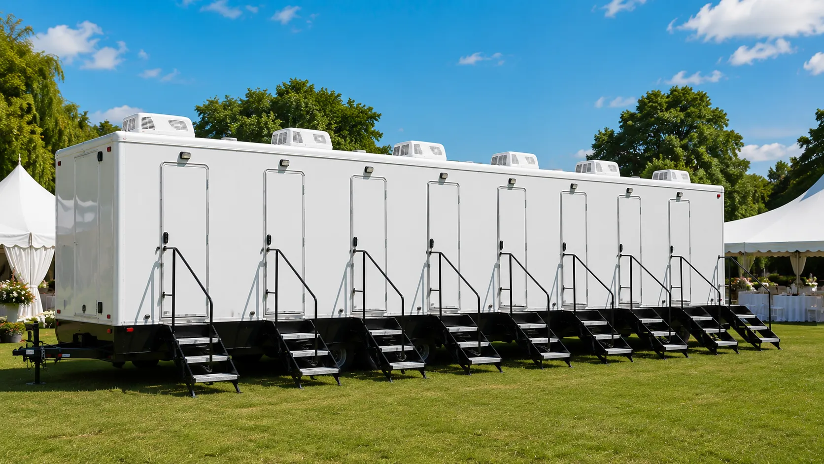 8 Stall Restroom Trailer in Boston, MA
